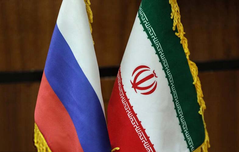 پرجم ایران و روسیه